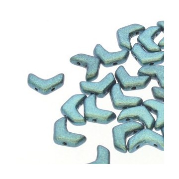 Chevron Duo 10x4mm - Policrome Mint Chocolate -15 Pezzi