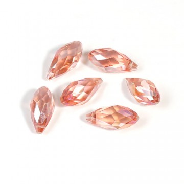 Gocce 17x8mm- cristallo cinese - pink ab - 2 pezzi