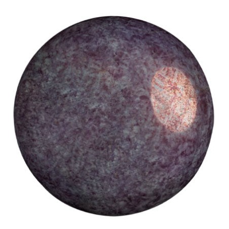 Cabochon® Par Puca® 25mm - opaque mix amethyst/gold ceramic look - 1 pezzo
