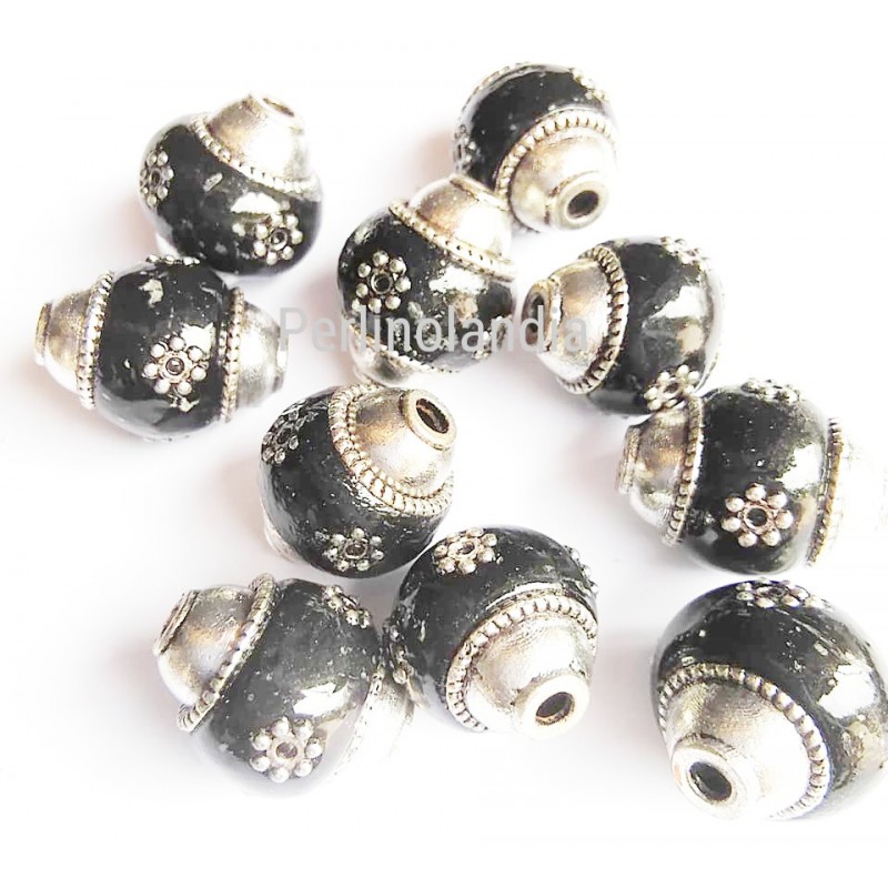 Perle Indonesia Con Strass E Nucleo In...