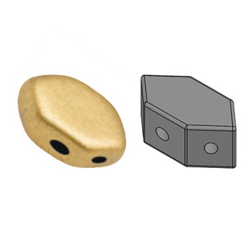 Paros® Par Puca® 7x4mm -LIGHT Gold Mat- 10 Grammi