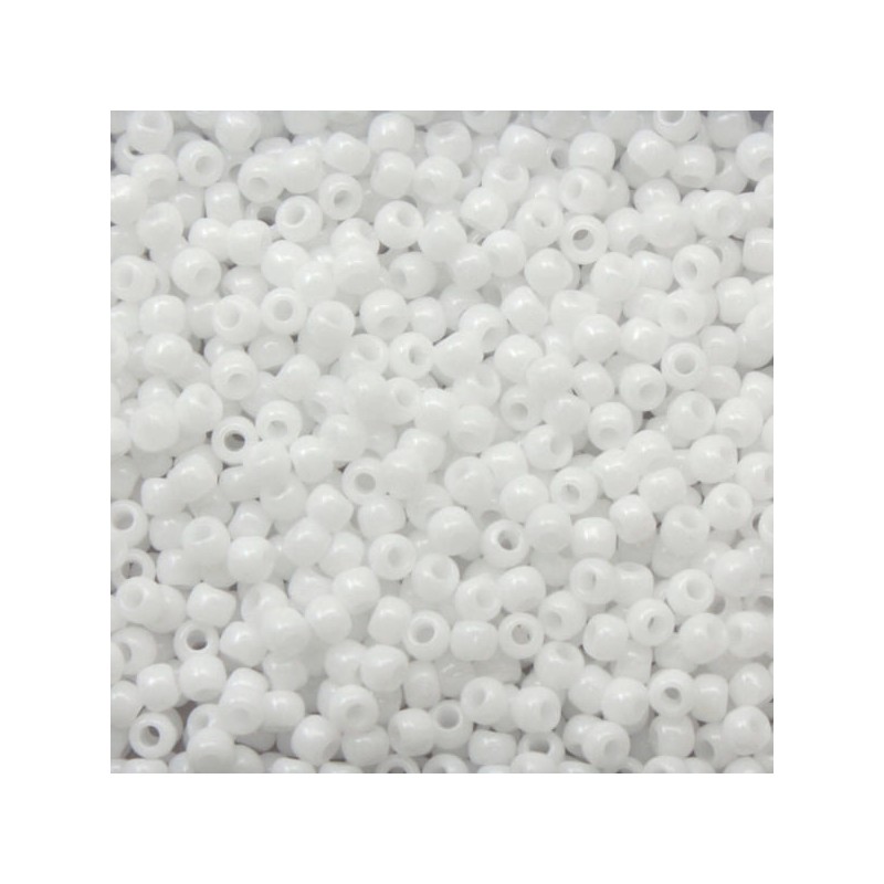 Toho rocaille 15/0-Opaque White-10 grams