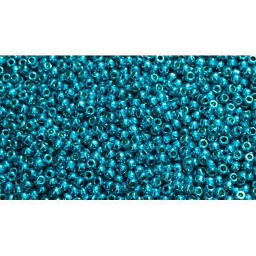 Toho rocaille 11/0- Permafinish Galvanized Teal - 10 grammi