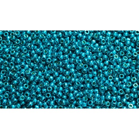 Toho rocaille 11/0- Permafinish Galvanized Teal - 10 grams
