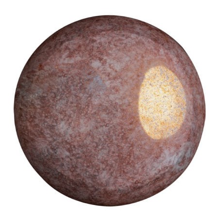 Cabochon® Par Puca® 25mm - opaque mix violet gold ceramic look - 1 piece