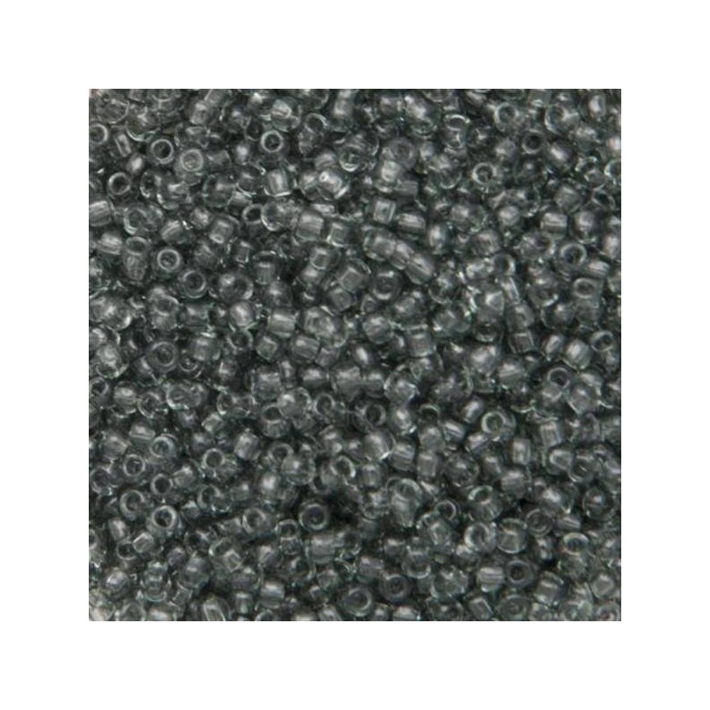 Toho Rocaille 11/0- Transparent Black Diamond -...
