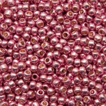 Toho rocaille 8/0-Permafinish Galvanized Pink lilac-10...
