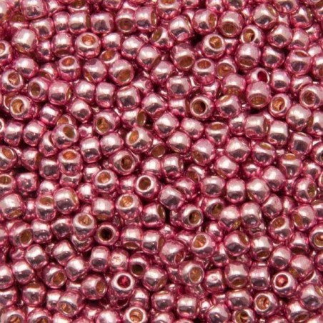 Toho rocaille 8/0-Permafinish Galvanized Pink lilac-10 grammi