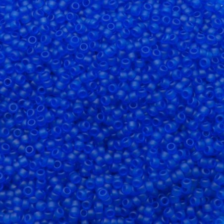 Toho Rocaille 8/0-Transparent Frosted Dark Sapphire-10 Grammi