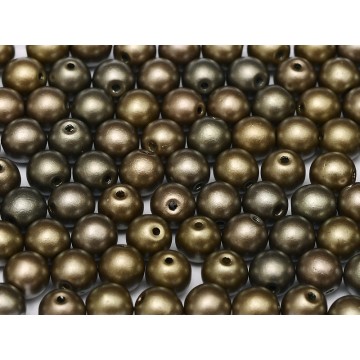 Pearls 3 mm Bohemian glass- Metallic Zink Iris- 50 pieces