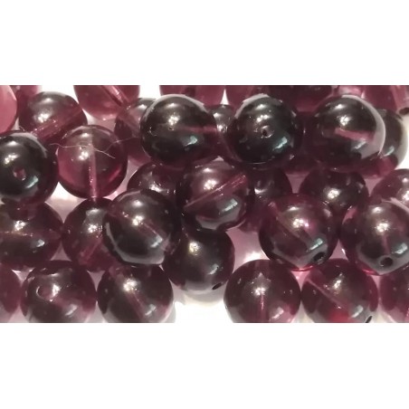 Pearls 8 mm Bohemian glass Amethyst- 50 pieces