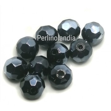 10mm Faceted Glass Beads -...
