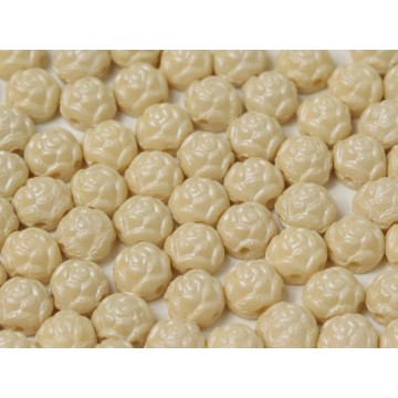 Rosetta Cabochon 6mm- 2 Holes- Alabaster Light Maroon- 10...