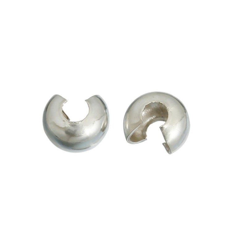 5 mm - silver - 20 pieces