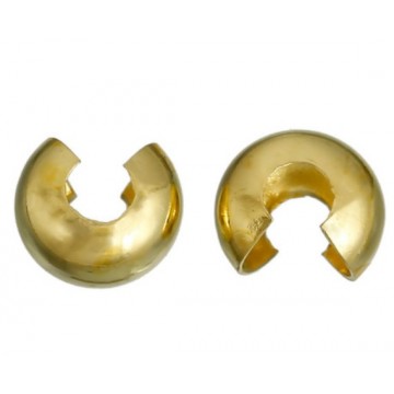 Coprischiaccini 5 mm -dorati - 20 pezzi