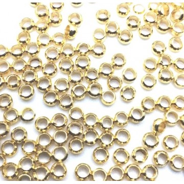 schiaccini 3mm - dorati -3 grammi