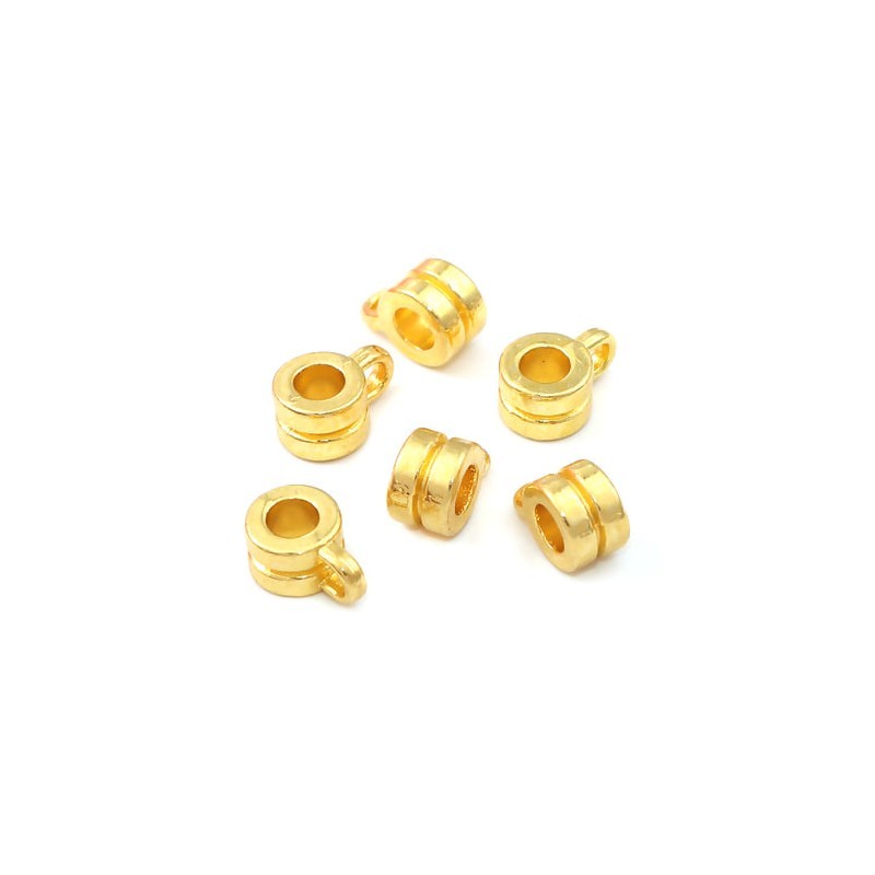 hooks for pendants - 9x6mm - 10 Pieces - Golden