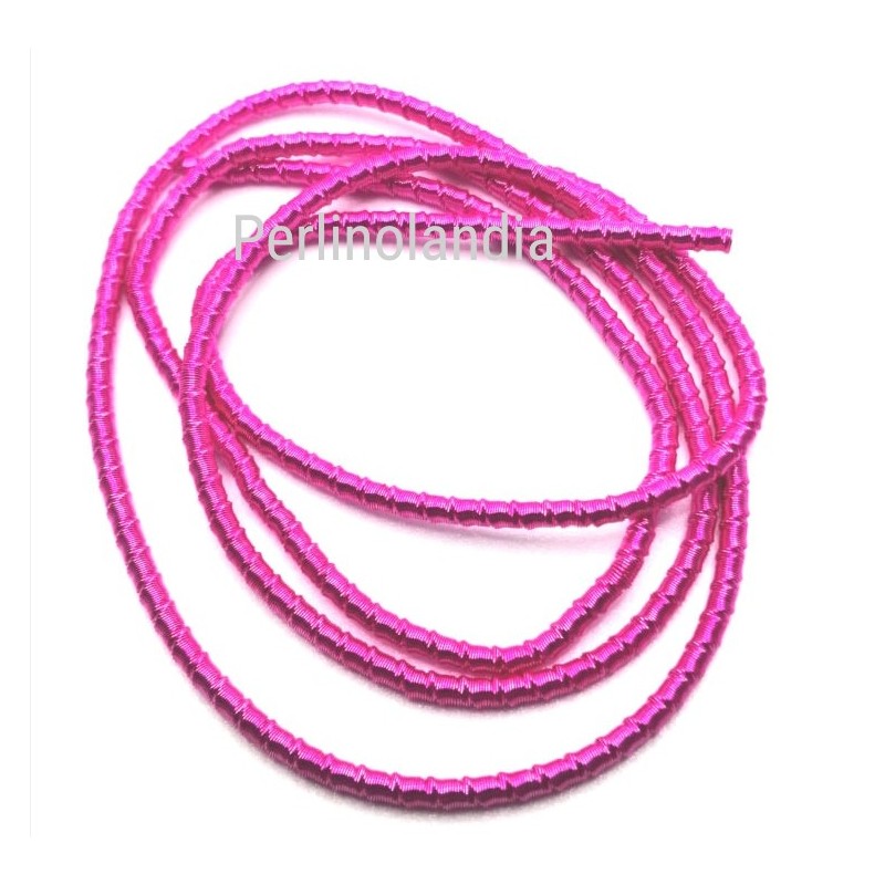 Canutiglia Morbida 2mm - French Whire - Fuchsia...