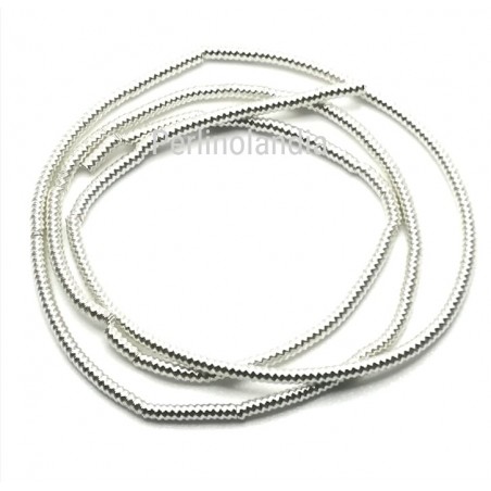 Canutiglia Morbida 1,5mm - French Whire Spiral - Silver - 5 Grams