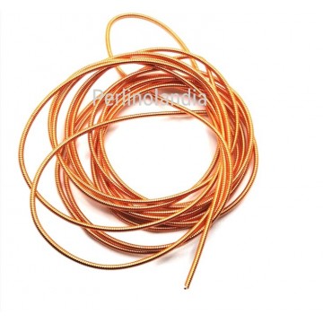 Hard Straw 1,25mm - French Whire Gimp - Orange- 2 meters