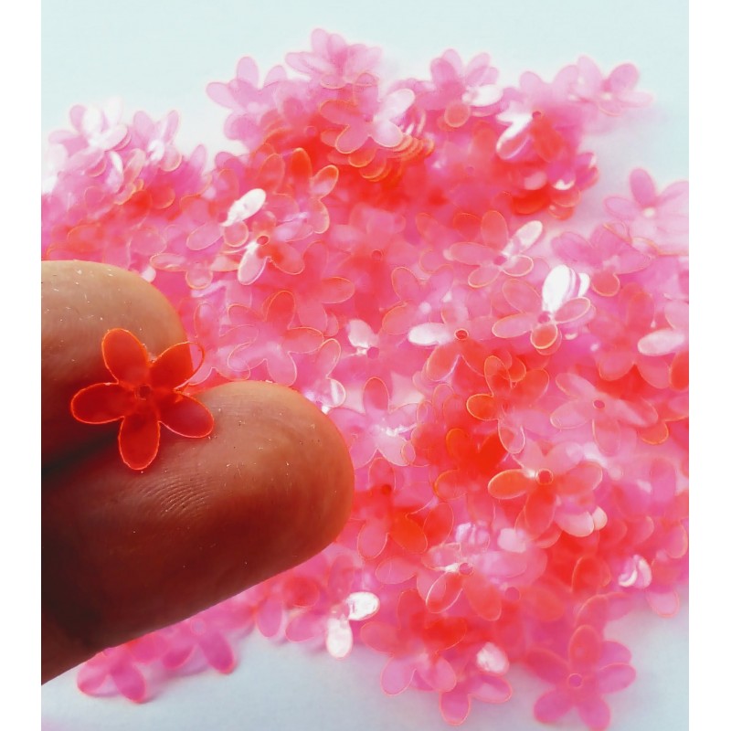 Sequins in the shape of a flower - 10 mm -...