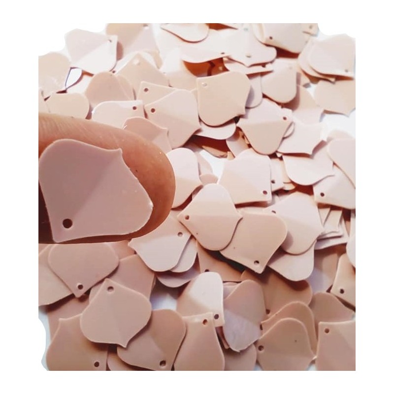 Paillette a forma di petalo-15 x 15 mm- Pink -...