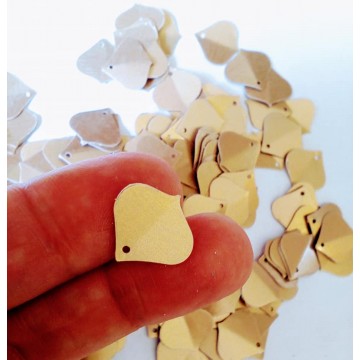 Petal-shaped sequins-15 x 15 mm- Bronze - 3 grams