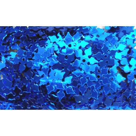 Paillette 8 mm - fiore - Royal Blue -3 grammi