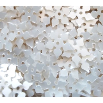 Paillette 8 mm - fiore - White -6 grammi