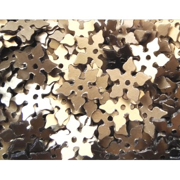 Paillette 8 Mm - Fiore - antique gold -6 Grammi