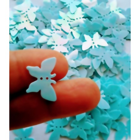 Paillette farfalla -8 x18 mm - Sky bleu - 6 grammi