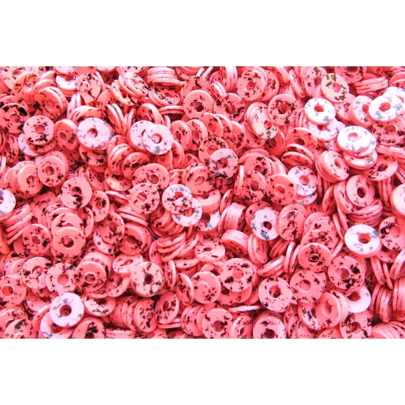 Sequins 3 mm - central hole -strawberry -5 grams