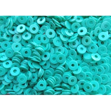 Sequins 3 mm - central hole -turquoise - 5 grams