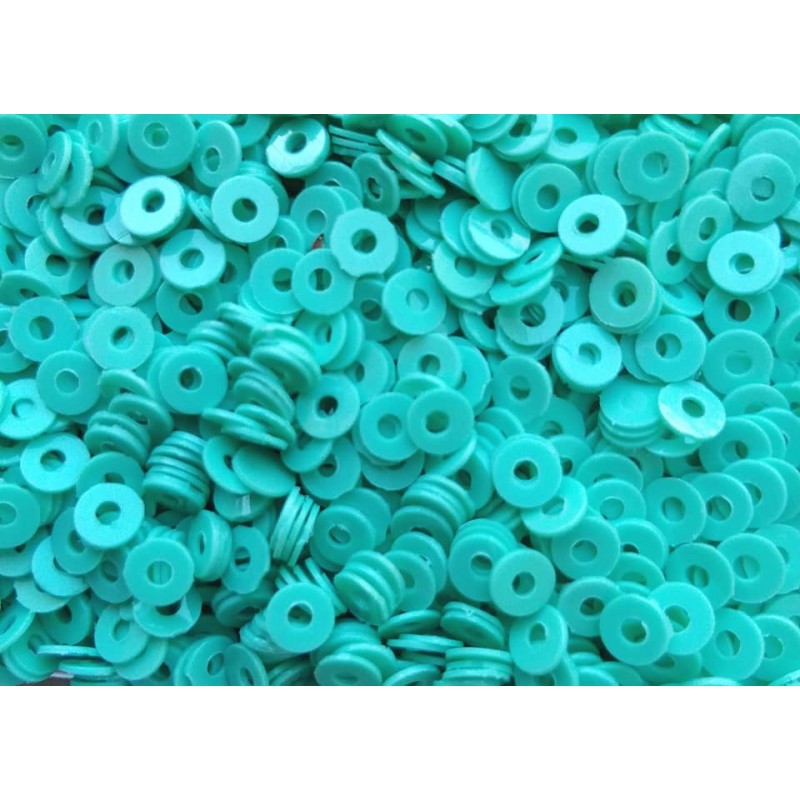Sequins 3 mm - central hole -turquoise - 5 grams