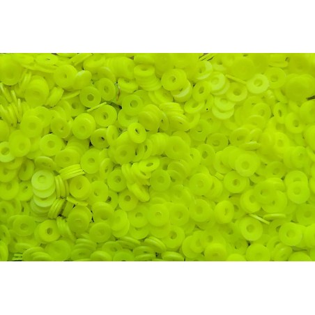 Sequins 3 mm - central hole - lemon - 5 grams