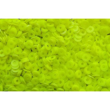Paillette 4 mm - foro centrale - limone - 5 grammi