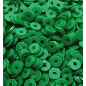 Sequins 3 mm - central hole - dark green - 5 grams