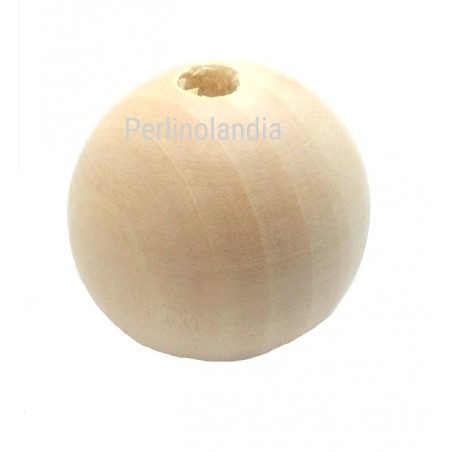 Wooden sphere to decorate - 40 mm - 1 piece