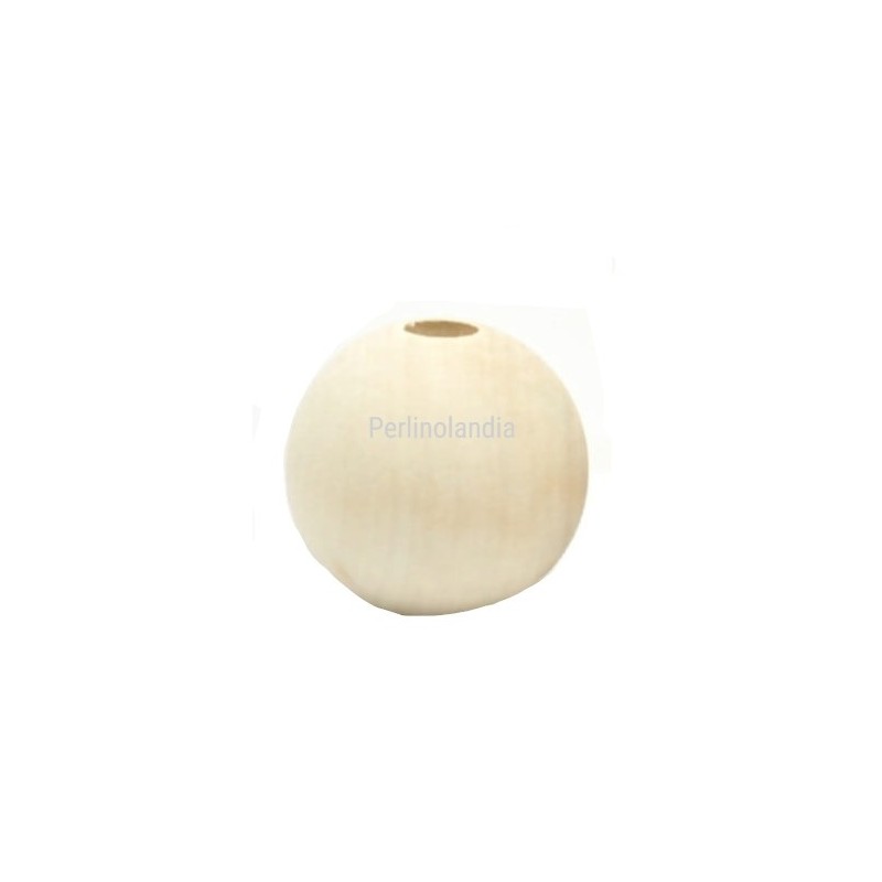 Sfera in legno da decorare -35 mm - 1 pezzo