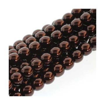 Perle in vetro cerate - 6 mm – Bronze- 50 pezzi