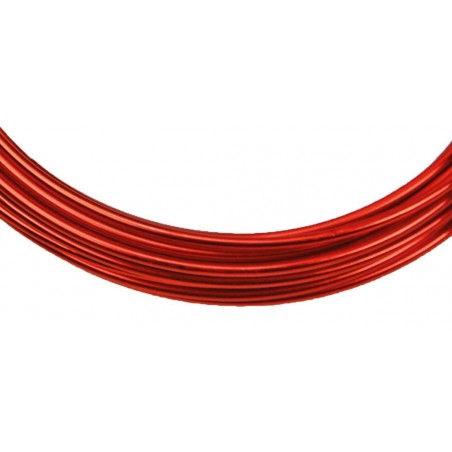Wire 0,1mm -moldable aluminum Stafil - 5 meters - Red