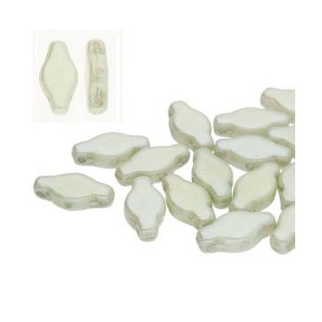 Navette 6x12mm Chalk Green Luster - 10 grammi