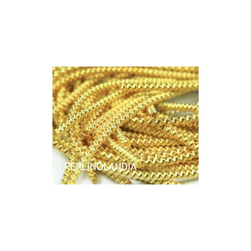 FRENCH WIRE SPIRAL -2 MM - GOLD (HARD CANUTIGLIA)