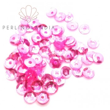 Cuvettes sequins 5 mm - central hole - crystal Pink - 5...