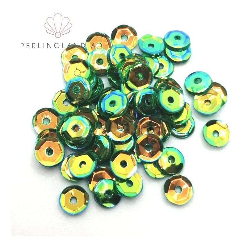 Cuvettes sequins 5 mm - central hole - Raimbow...