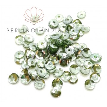 Paillette Cuvettes 5 mm - foro centrale - Dark Green -5...