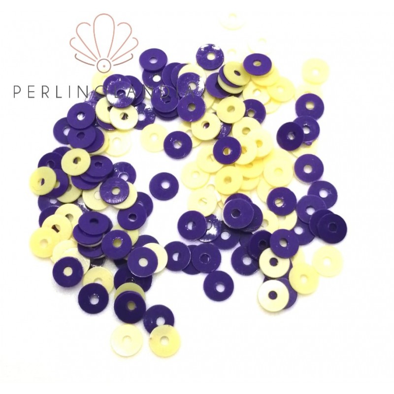 Paillette 4 mm - foro centrale - double side -...