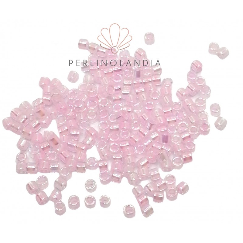 Miyuki Delica 10/0 - Lined Pale Pink ab - 5...