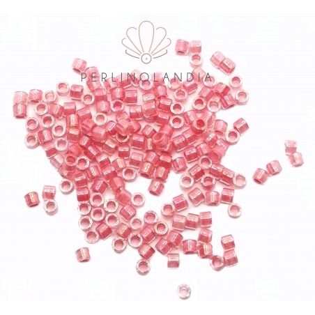 Miyuki Delica 10/0 - Lined rose pink ab- 5 Grammi - DBM0070