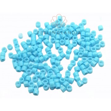 Miyuki Delica 10/0 - Opaque Turquoise Blue- 5 Grammi -...